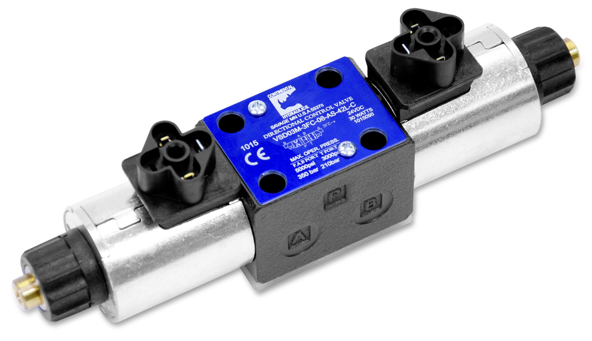 VSD03M direct operated solenoid valve product; white background