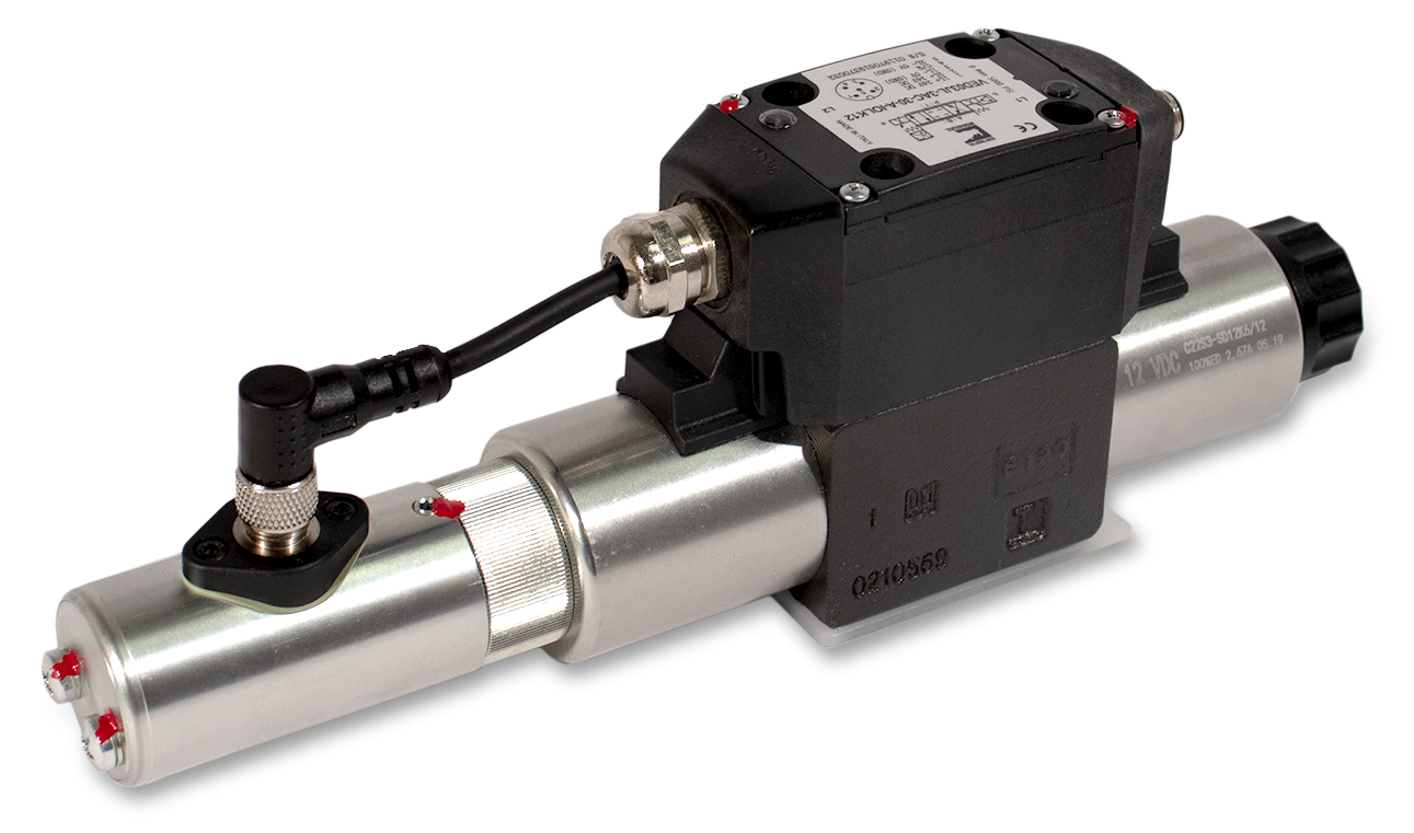 VED03JL-3AC proportional valve product; white background